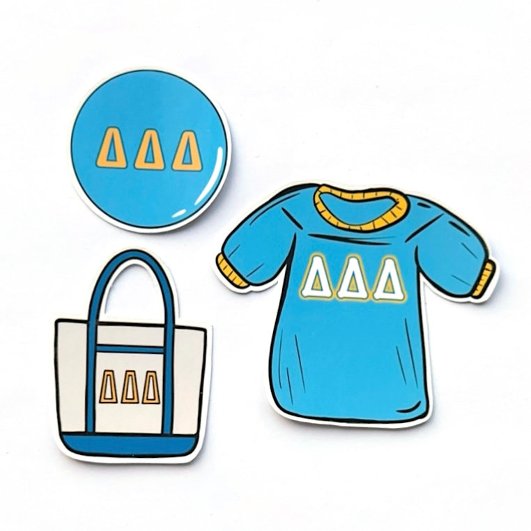 Bid Day Icons Sticker Set