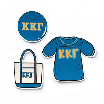 Bid Day Icons Sticker Set