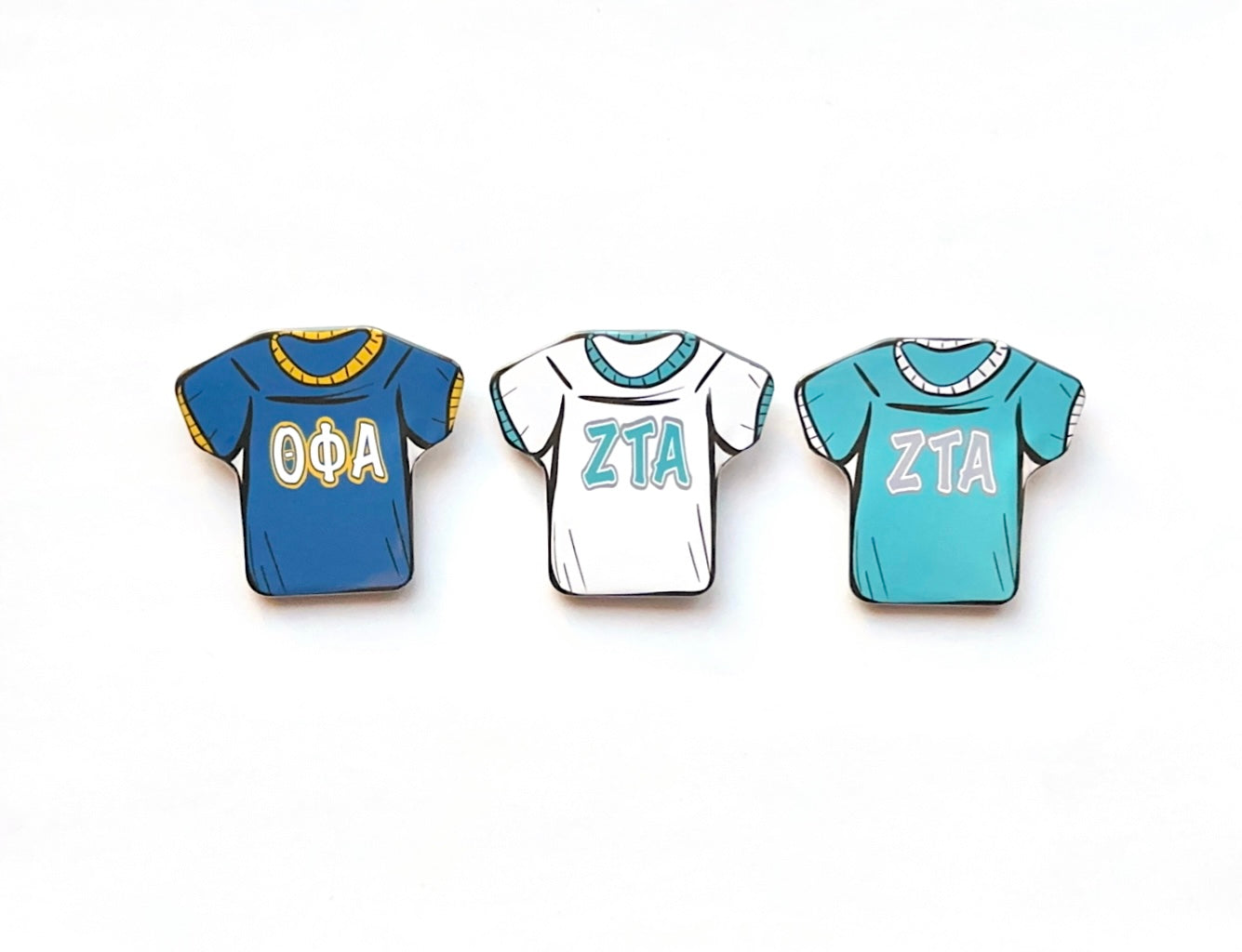 Letter Jersey Sorority Button