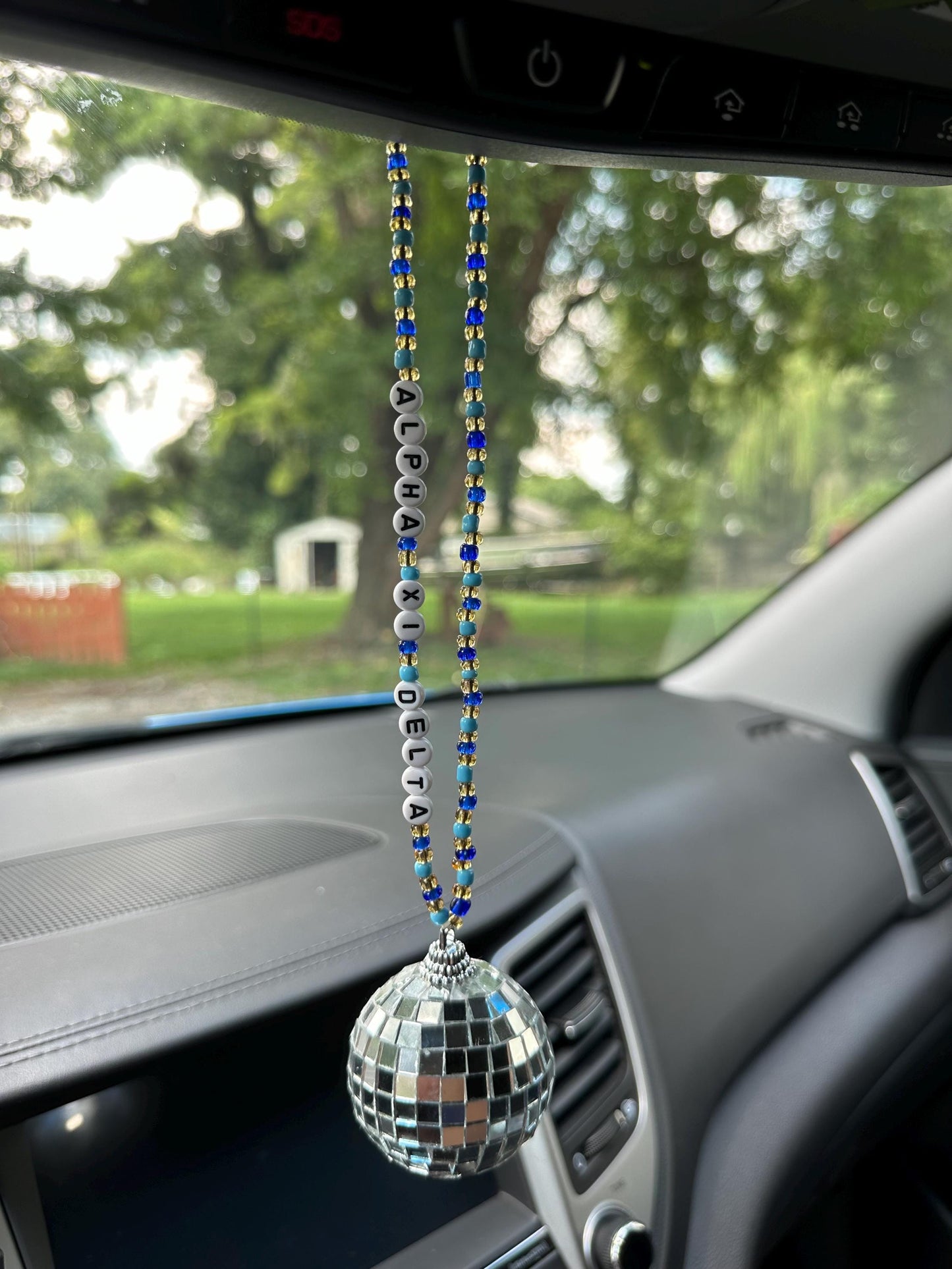 Alpha Xi Delta Disco Ball Suncatcher / Car Charm