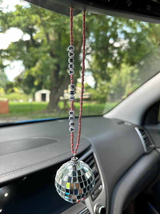 Gamma Phi Beta Disco Ball Suncatcher / Car Charm