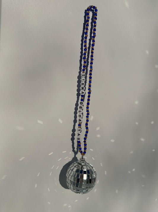 Sigma Delta Tau Disco Ball Suncatcher / Car Charm